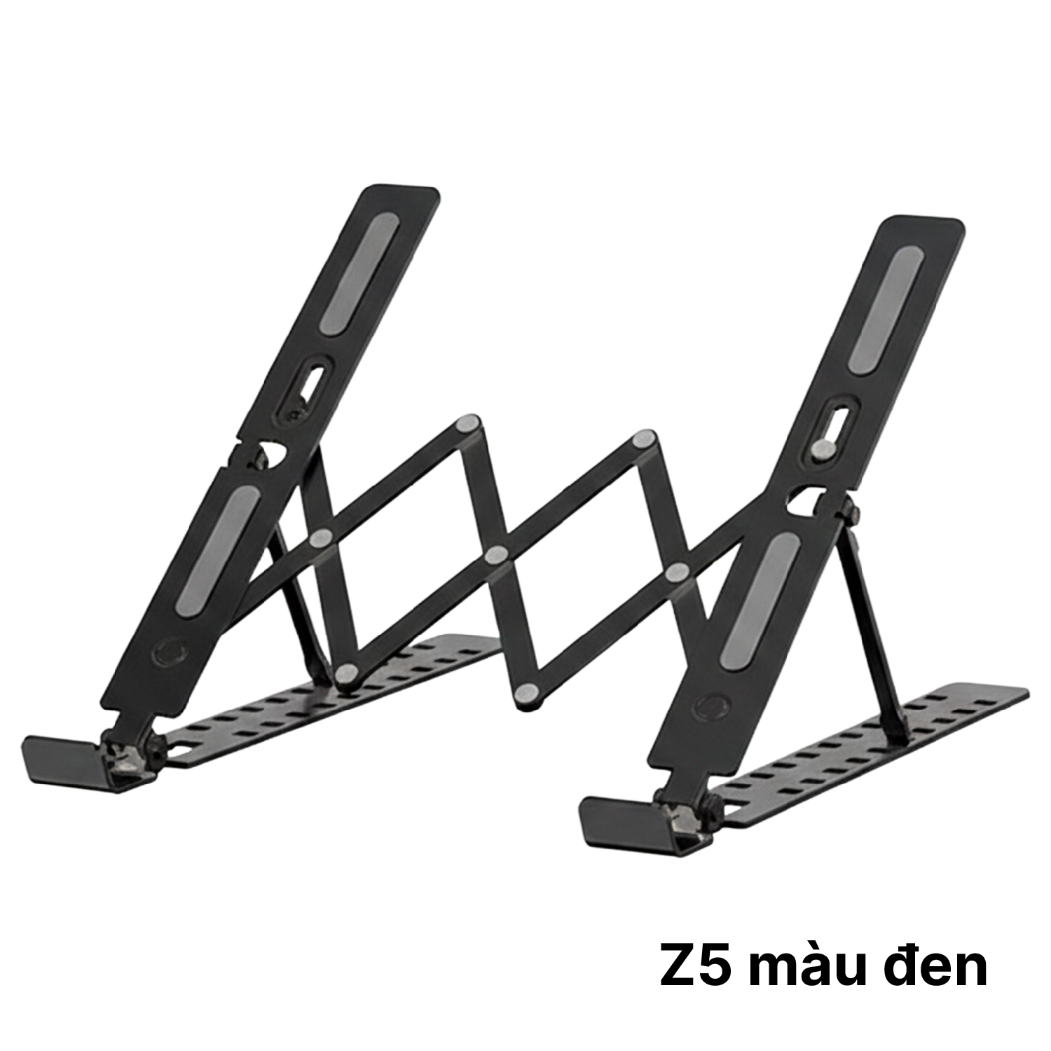 Giá đỡ laptop Z5 ĐEN - Nhôm gấp gọn, 10 cấp độ điều chỉnh, cho máy tính 11-17inch