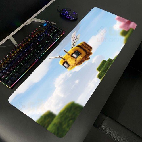 Lót chuột cỡ lớn 80x30 Con Ong Minecraft Dày 3mm