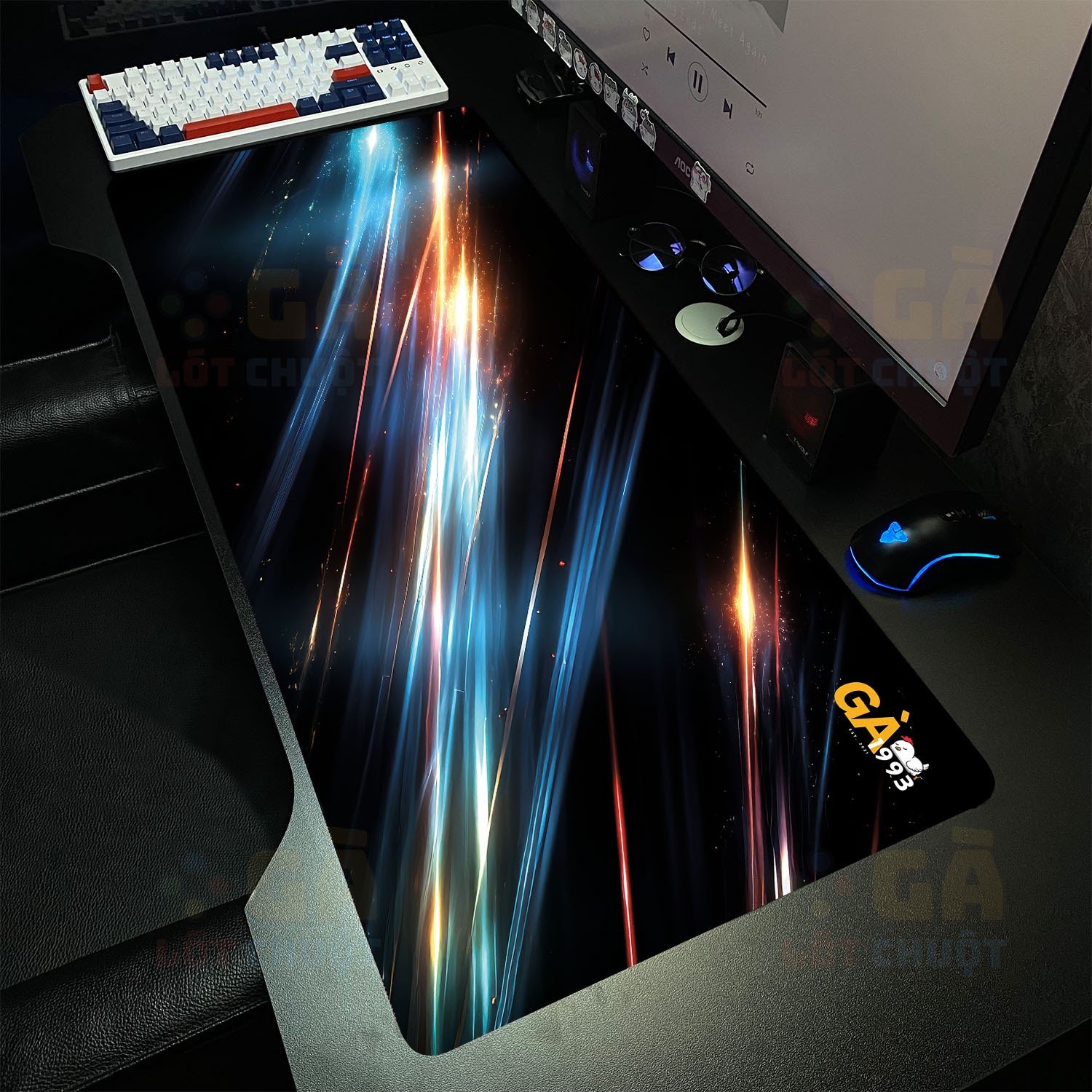 Lót chuột cỡ lớn 90x40 Tinh tú 2 cho gaming setup