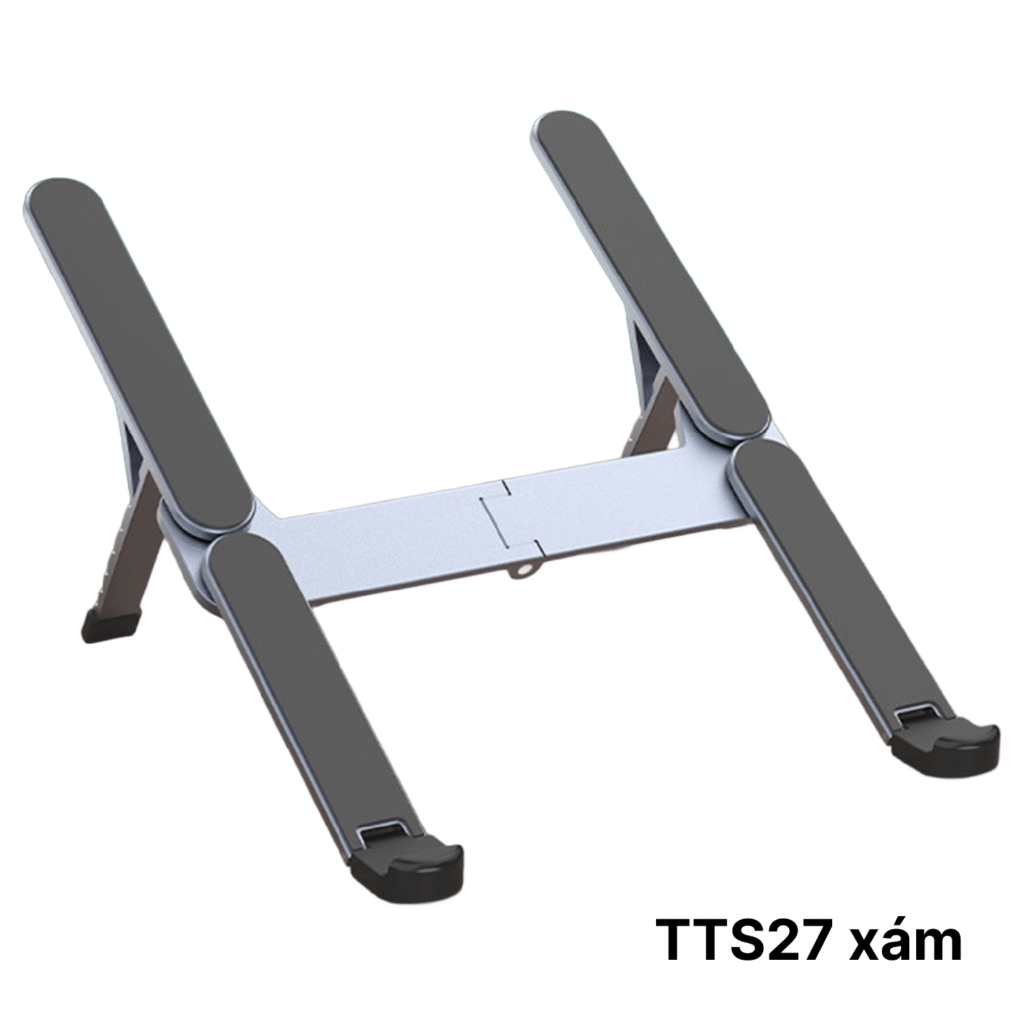 Giá đỡ laptop gấp gọn TTS27 bằng nhôm cho máy 11 đến 15 inch