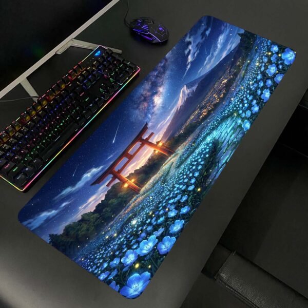 Lót chuột cỡ lớn 80x30 Cổng mặt trời núi Phú Sĩ – Deskmat cho setup bàn làm việc