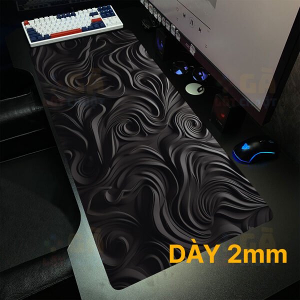 Lót chuột cỡ lớn 90x40 Xoáy Đen Vô Tận Dày 2mm