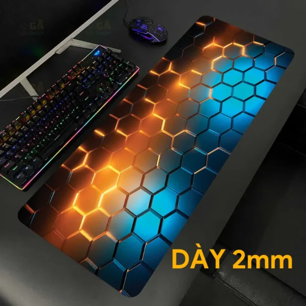 Lót chuột cỡ lớn 80x30 Tổ Ong Công Nghệ Nhiều Màu Ver 3 Dày 2mm