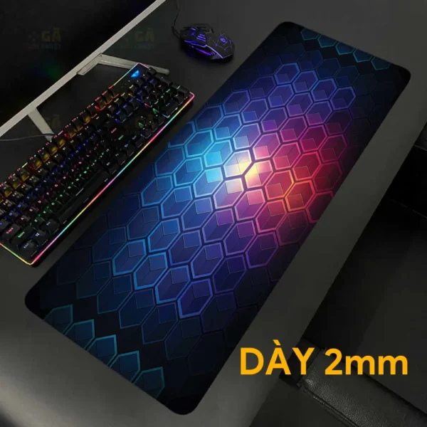 Lót chuột cỡ lớn 80x30 Tổ Ong Công Nghệ Nhiều Màu Ver 1 Dày 2mm