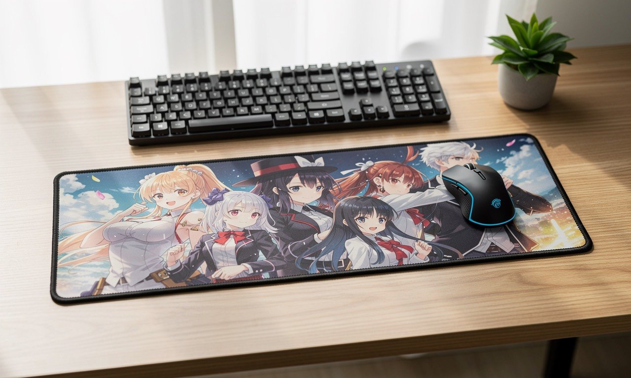 lót chuột 90x40 anime cận cảnh chất liệu và điểm tiếp xúc